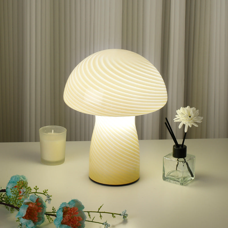 Mushroom Lamp Bed  Breakfast Study Small Night Lamp Bedroom Sleep Bedside Lamp