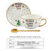 Cup And Saucer Christmas White