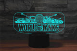 World Tank 3D Light Colorful Touch LED Visual light