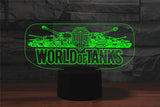 World Tank 3D Light Colorful Touch LED Visual light