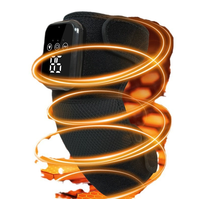 New Knee Pad Button Controlled Vibration Warmth And Hot Compress Massager