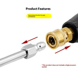 Curved Rod Nozzle High Pressure Washing Machine Water Gun Quick Plug Connector