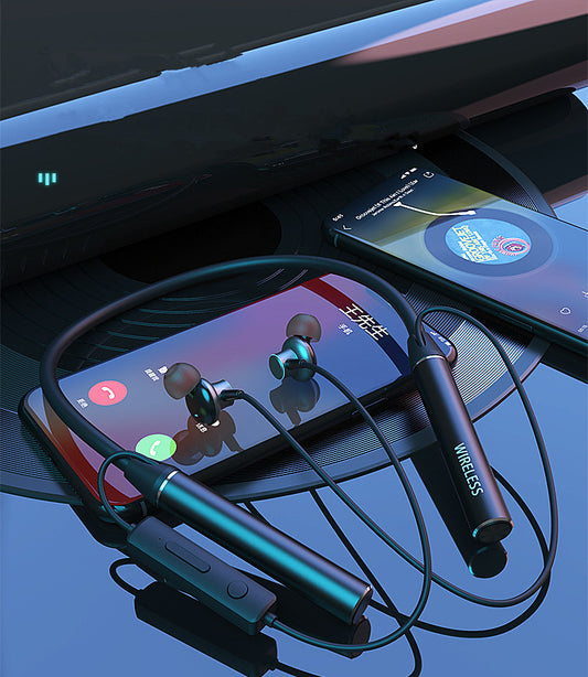 Neck-mounted Bluetooth headset