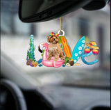 Car Key Backpack Accessories Pendant Double-sided