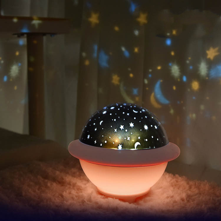 UFO starry sky light projection light LED night light creative romance