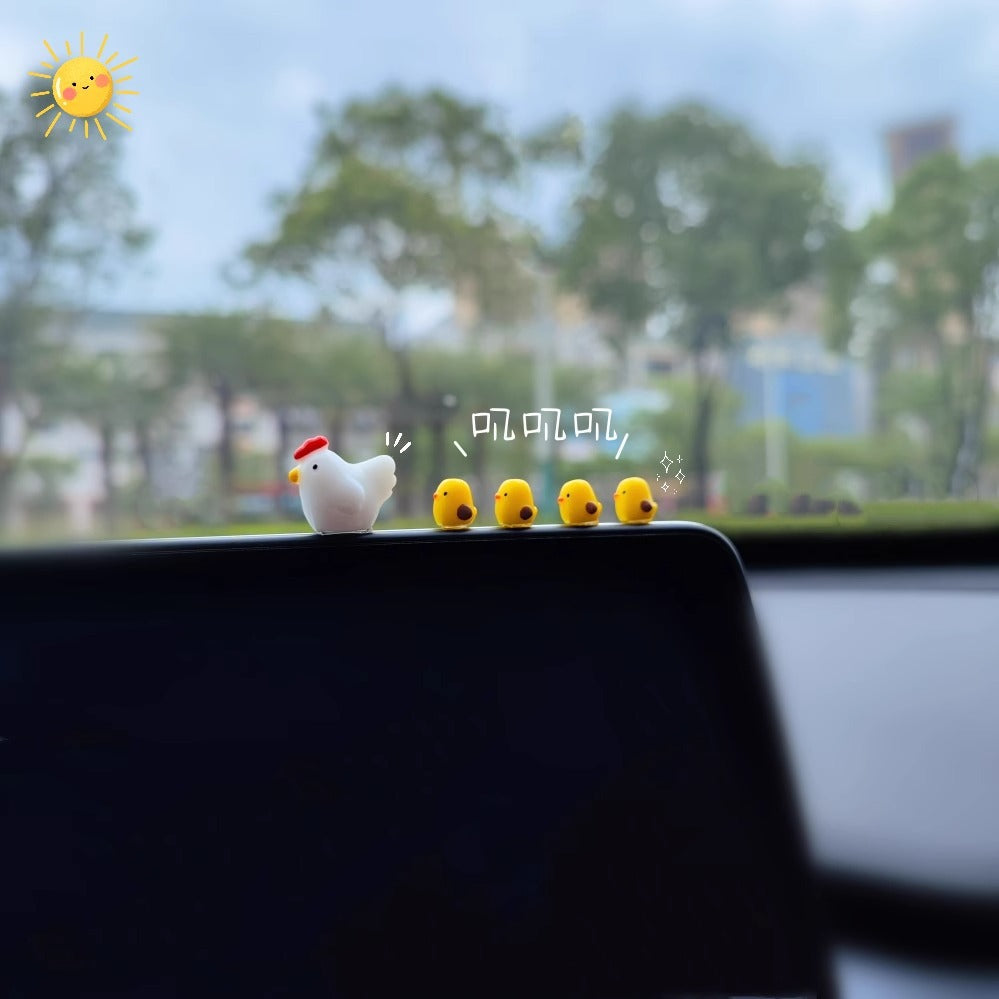 Little Chicken Car Accessories Decoration Doll Cute