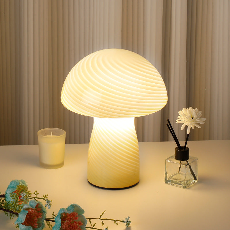 Mushroom Lamp Bed  Breakfast Study Small Night Lamp Bedroom Sleep Bedside Lamp