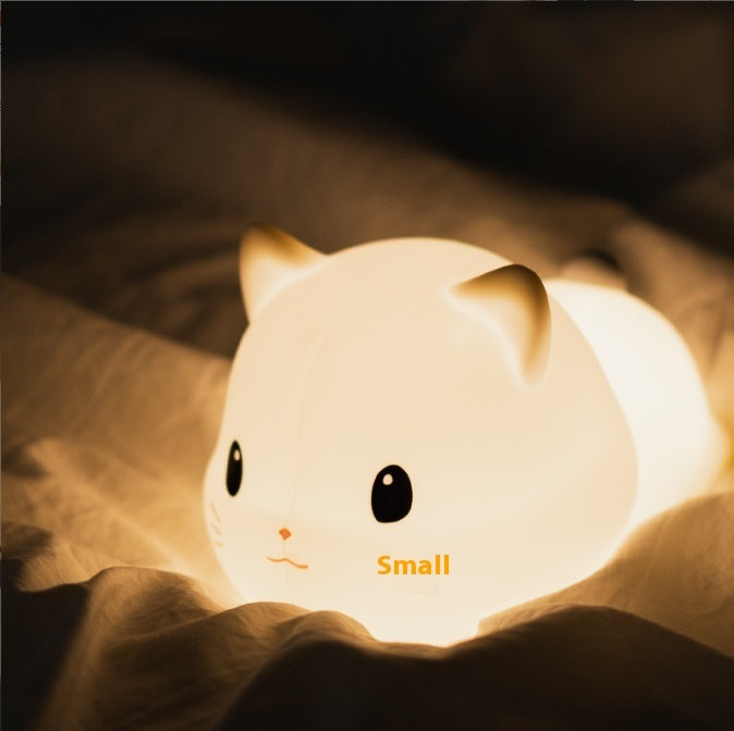 Small Night Lamp USB Charging Colorful Color Changing Timing Night Light LED Bedside Sleeping Light