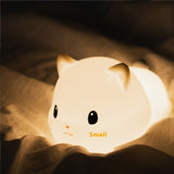 Small Night Lamp USB Charging Colorful Color Changing Timing Night Light LED Bedside Sleeping Light