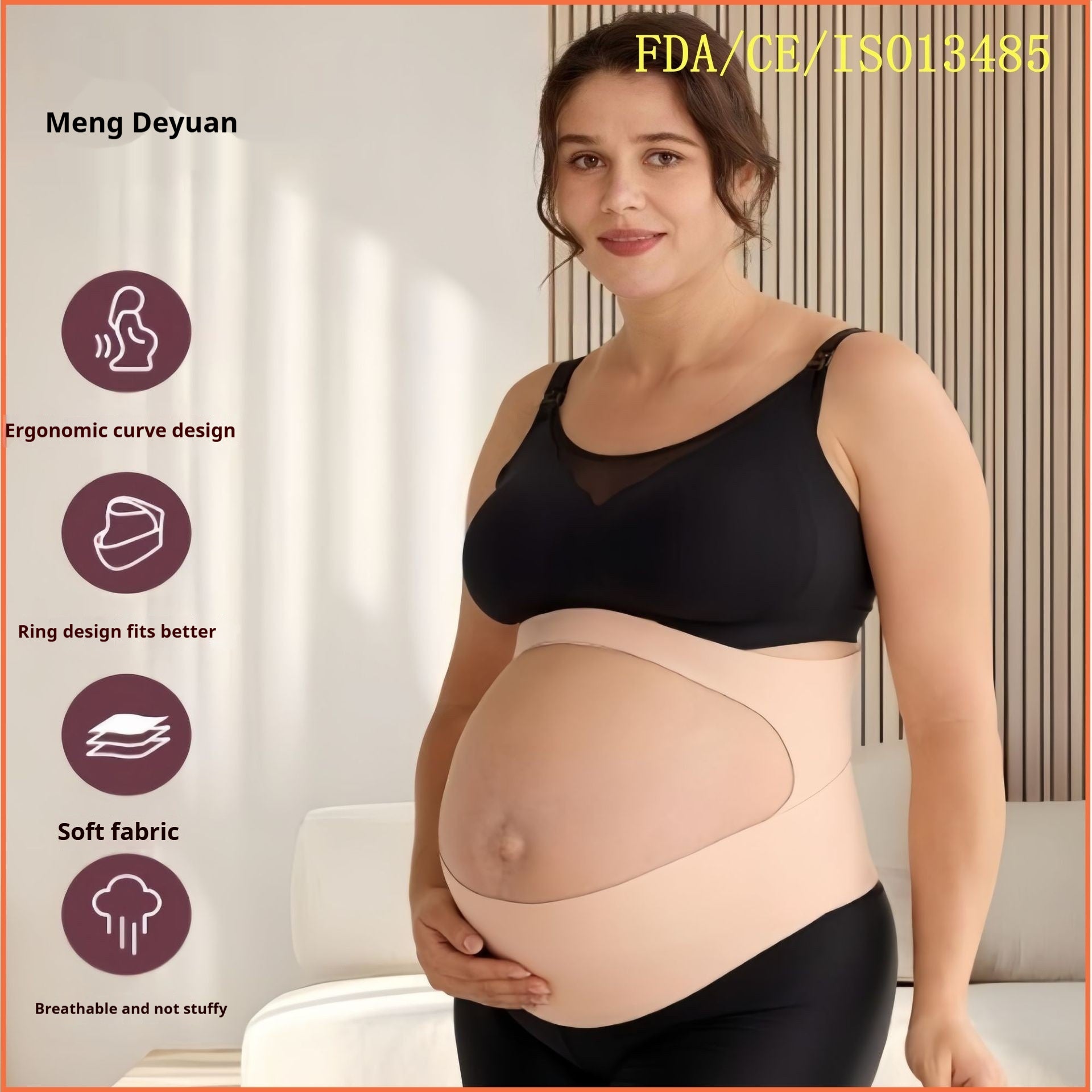 Late Pregnancy Belly Support Waist Slimming Thin Breathable Abdominal Belt