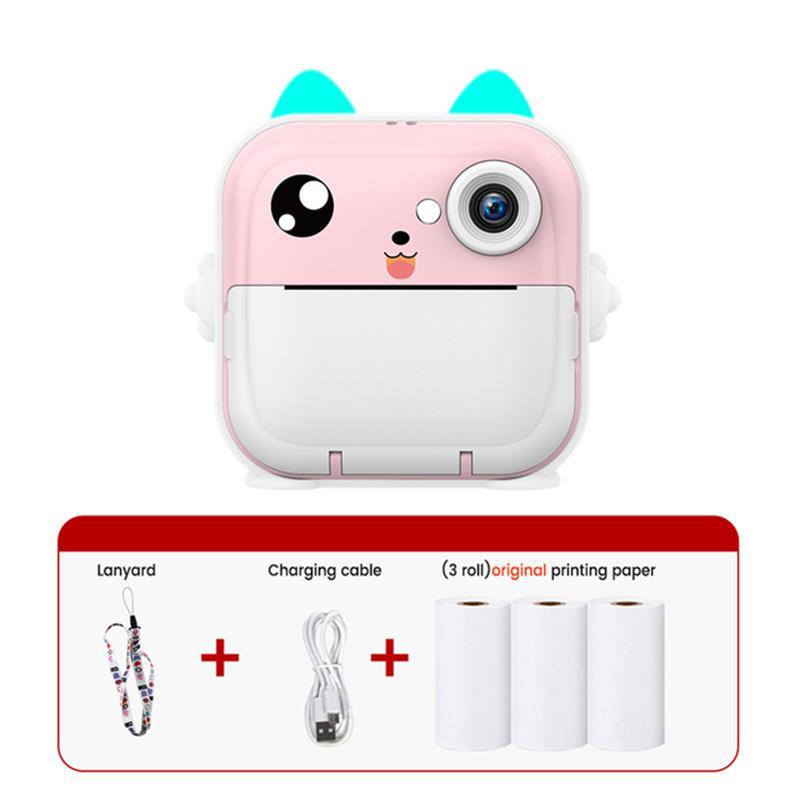 Children's Cartoon Digital Mini HD Selfie Beauty Printing Camera