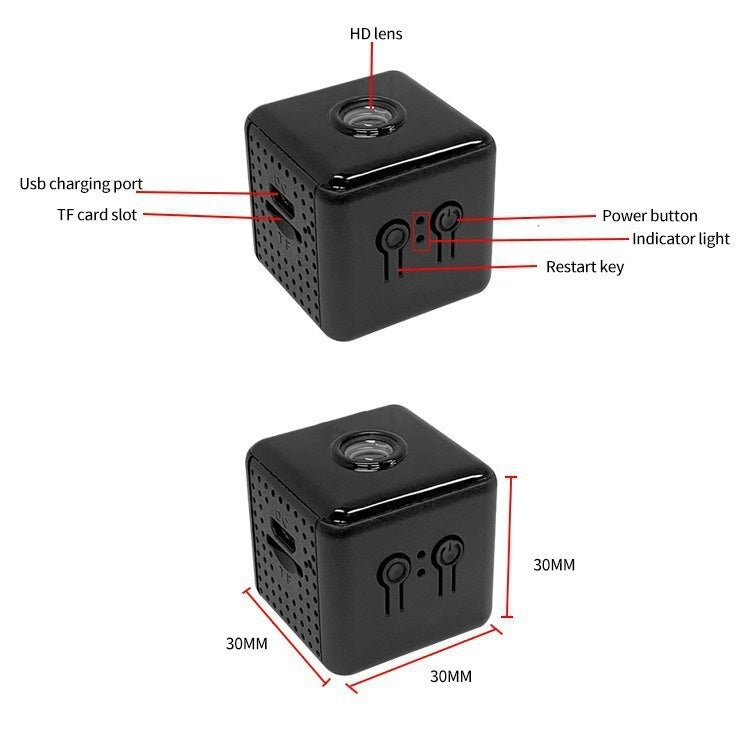 X6X6D Small Square Camera Wifi Wireless Remote