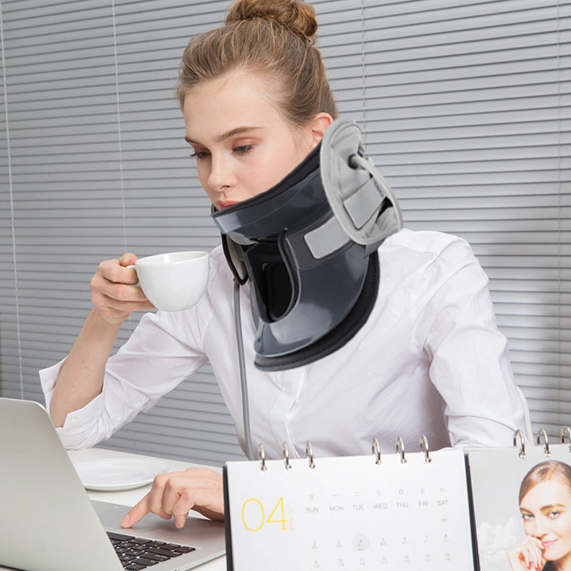 Inflatable Cervical Neck Brace Neck Support Office Pillowcase