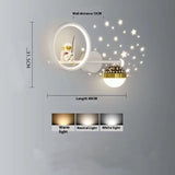Astronaut Children's Room Wall Lamp Creative LED Background Wall Lamp