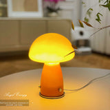 Mushroom Table Lamp Bedroom Bedside Glass Atmosphere Small Night Lamp