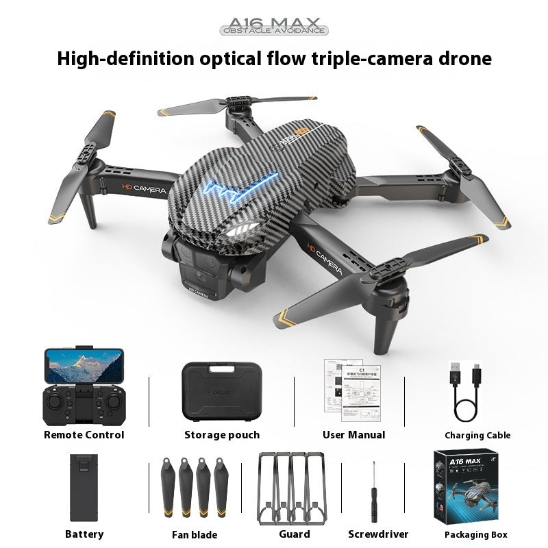 Optical Flow Positioning Three-camera Obstacle Avoidance Drone For Aerial Photography