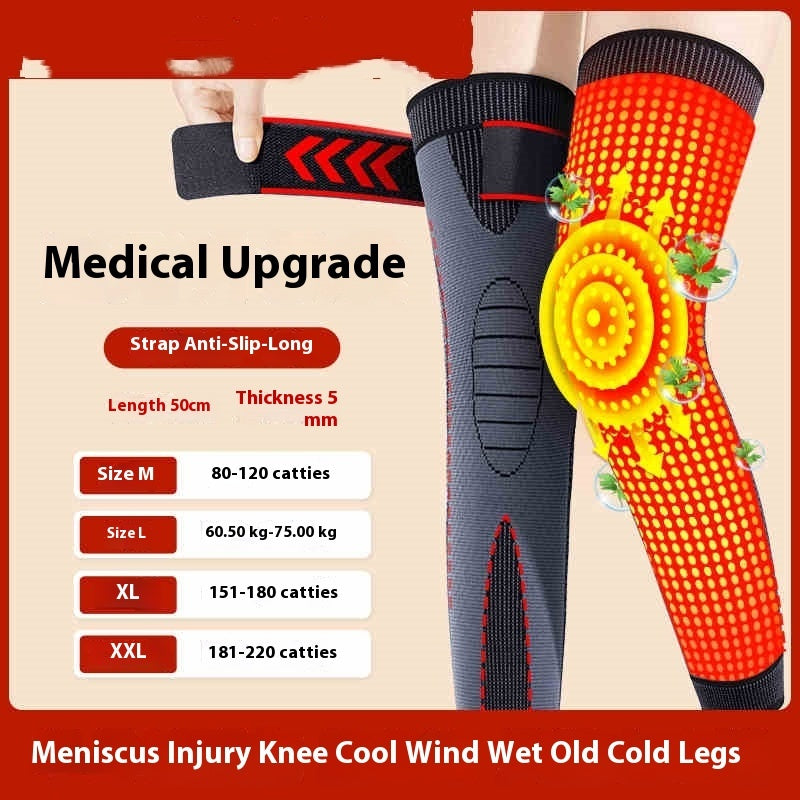 Self-heating Knee Pad Lengthen And Thicken Cold-proof Knee Pad Leg Warmer Strap