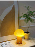 Mushroom Table Lamp Bedroom Bedside Glass Atmosphere Small Night Lamp
