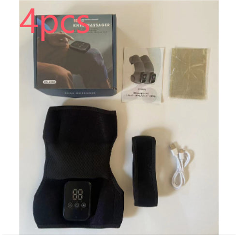New Knee Pad Button Controlled Vibration Warmth And Hot Compress Massager