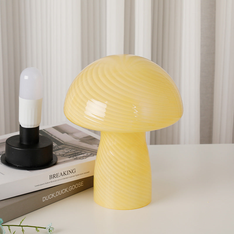 Mushroom Lamp Bed  Breakfast Study Small Night Lamp Bedroom Sleep Bedside Lamp