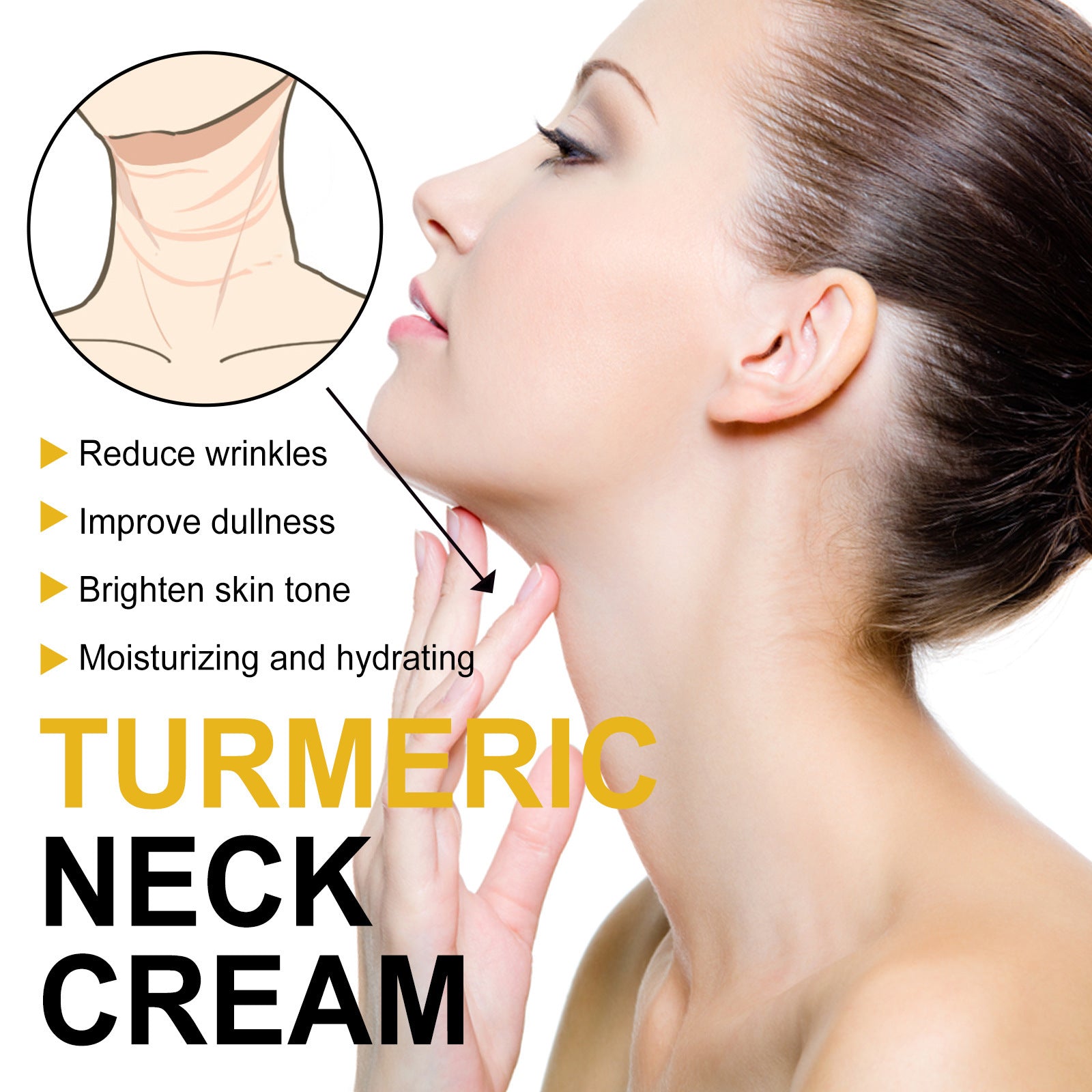 Fade Neck Lines Tender White Smooth Skin Swan Neck Hydrating Moisturizing Firming Neck Cream