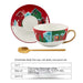 Cup And Saucer Christmas Red